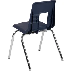 Flash Furniture Mickey Advantage Plastic/Steel Student Stacking Chair, Navy, 4/Pack (ADVSSC18NAVY)