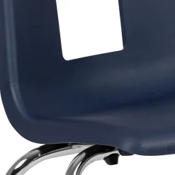 Flash Furniture Mickey Advantage Plastic/Steel Student Stacking Chair, Navy, 4/Pack (ADVSSC18NAVY)