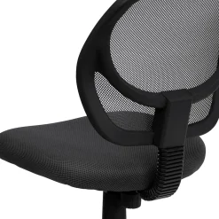 Flash Furniture Neri Armless Ergonomic Mesh Swivel Low Back Task Office Chair, Gray (WA3074GY)