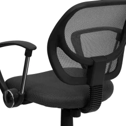 Flash Furniture Neri Ergonomic Mesh Swivel Low Back Task Office Chair, Gray (WA3074GYARM)