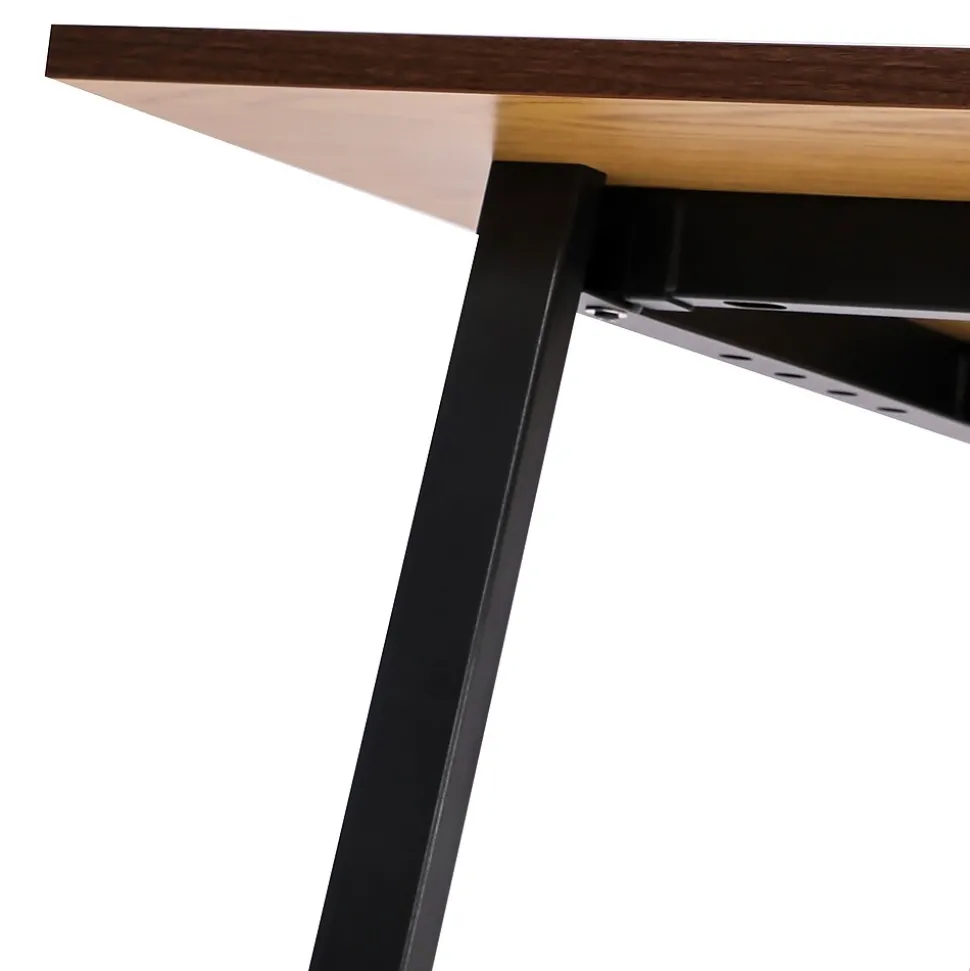 Flash Furniture Redmond 72"W x 36"D Conference Table, Laminate, Walnut (MTM7236WLTABF)