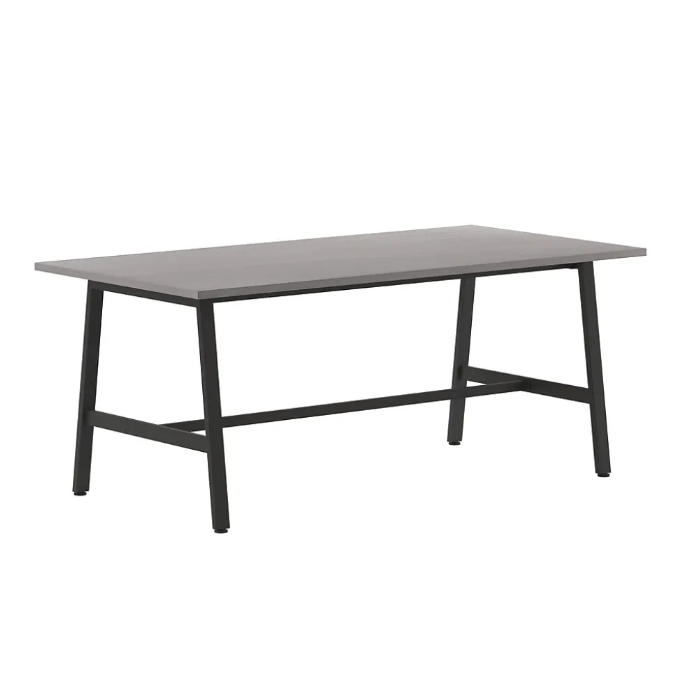 Flash Furniture Redmond 72"W x 36"D Conference Table, Laminate, Gray Oak (MTM7236LTGRYABF)