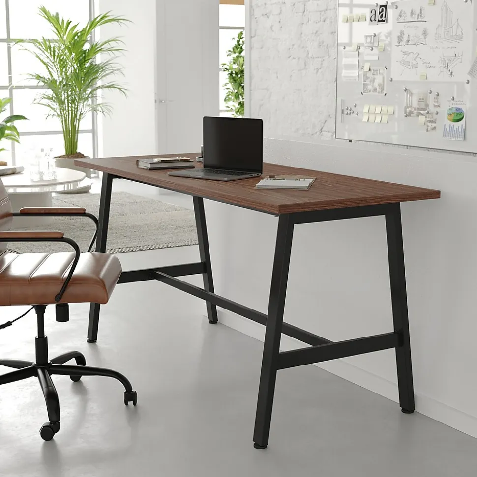 Flash Furniture Redmond 60"W x 24"D Conference Table, Laminate, Walnut (MTM6024WLTABF)