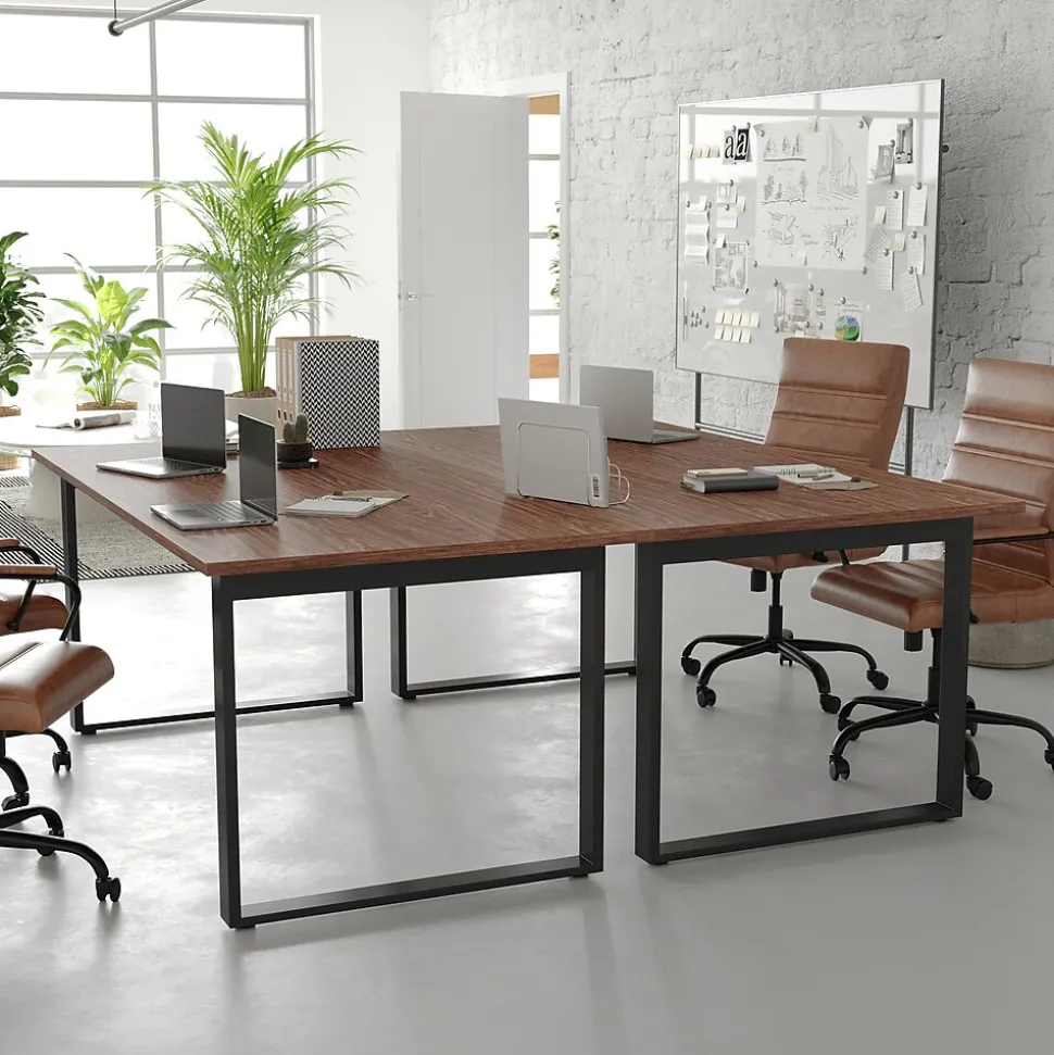 Flash Furniture Redmond 72"W x 36"D Conference Table, Laminate, Walnut (MTM7236WLTUBF)