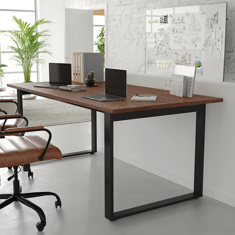 Flash Furniture Redmond 72"W x 36"D Conference Table, Laminate, Walnut (MTM7236WLTUBF)
