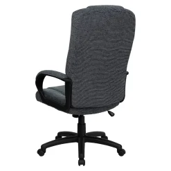 Flash Furniture Rochelle Fabric Swivel High Back Executive Office Chair, Gray (BT9022BK)