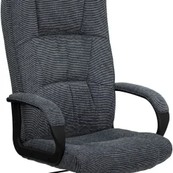 Flash Furniture Rochelle Fabric Swivel High Back Executive Office Chair, Gray (BT9022BK)
