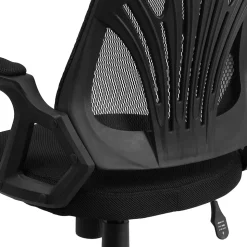 Flash Furniture Sam Ergonomic Mesh Swivel Mid-Back Task Office Chair, Black (GOWY82)