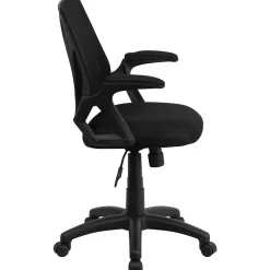 Flash Furniture Sam Ergonomic Mesh Swivel Mid-Back Task Office Chair, Black (GOWY82)