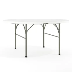 Flash Furniture Scarborough Folding Table, 60.5" x 60.5", White (DAD154Z)