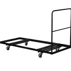 Flash Furniture Steel Folding Table Dolly For Rectangular Folding Tables, Black