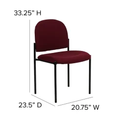 Flash Furniture Tania Fabric Stackable Side Reception Chair, Burgundy (BT5151BY)