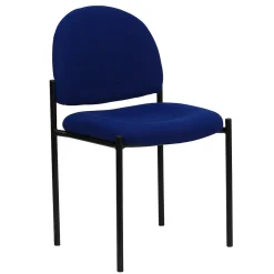 Flash Furniture Tania Fabric Stackable Side Reception Chair, Navy (BT5151NVY)