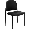 Flash Furniture Tania Vinyl Stackable Side Reception Chair, Black (BT5151VINYL)