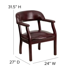 Flash Furniture Vinyl Conference Chair, Oxblood (BZ105OXBLD)