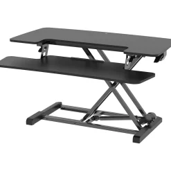 FlexiSpot M7 Series 35"W Manual Rectangular Adjustable Standing Desk Converter, Black (M7-E-35B)