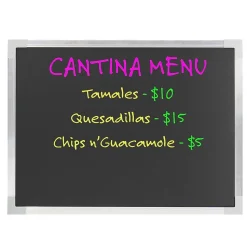 Flipside Dry-Erase Blackboard, Aluminum Frame, 24" x 36" (17931)