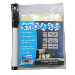 Flipside Dry-Erase Sticky Notes, 3