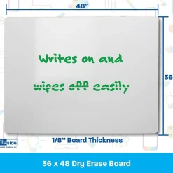 Flipside Dry-Erase Whiteboard, 4' x 3' (13648)