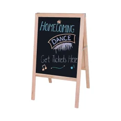 Flipside Dry-Erase/Chalkboard Marquee Easel, 42