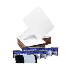 Flipside General Learning Dry-Erase Answer Paddle Set with Erasers and Pens, Multi-Grade (10041)