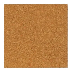 Flipside Natural Cork Tiles, 6" x 6", 4 Per Pack, 3 Packs (FLP12066-3)
