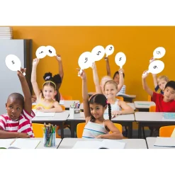 Flipside Oval Dry-Erase Paddle, Eraser, and Pen Class Pack, 36/Set (11232)