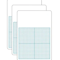 Flipside Products 0.25" Graph Dry Erase Board, 11" x 16", Pack of 3 (FLP11161-3)