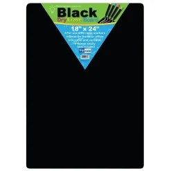 Flipside Products Black Melamine Dry-Erase Whiteboard, 18" x 24", Pack of 2 (FLP40085-2)
