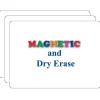 Flipside Products 2-Sided Magnetic Plastic Mobile Dry-Erase Whiteboard, 9" x 12", Pack of 3 (FLP10077-3)