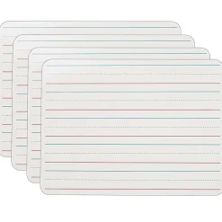 Flipside Products 2-Sided Plastic Mobile Dry-Erase Whiteboard, 9" x 12", Pack of 4 (FLP10034-4)
