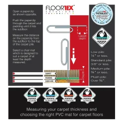 Floortex Advantagemat Chair Mat with Lip, 36