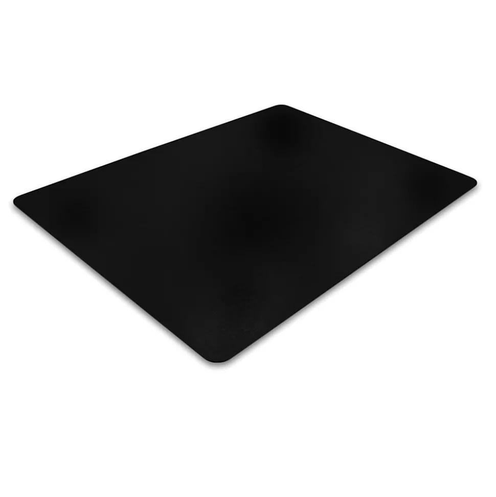 Floortex Advantagemat Hard Floor Chair Mat, 48" x 60", Black Vinyl (FR124860HEBV)