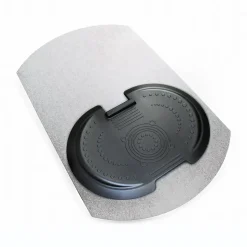 Floortex AFS-TEX 'Sit to Stand' 38" x 62" Rectangular Chair Mat for Carpets with Anti-Fatigue Mat, Polycarbonate (FCA11S)