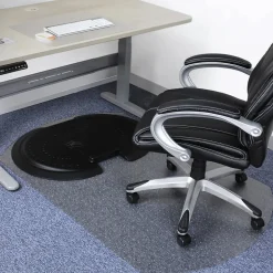 Floortex AFS-TEX 'Sit to Stand' 38" x 62" Rectangular Chair Mat for Carpets with Anti-Fatigue Mat, Polycarbonate (FCA11S)