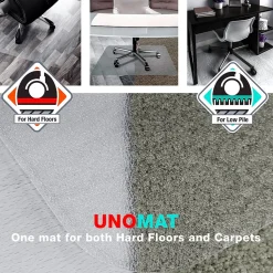 Floortex Cleartex Unomat Carpet & Hard Floor Chair Mat with Lip, 35