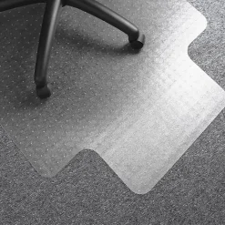 Floortex Computex Advantagemat Carpet Chair Mat with Lip, 36" x 48", Designed for Medium-Pile Carpet, Clear PVC (319226LV)
