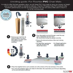 Floortex Computex Advantagemat Carpet Chair Mat with Lip, 36