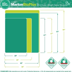 Floortex Ecotex BioPlus Carpet Chair Mat, 35
