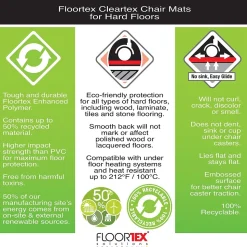 Floortex Evolutionmat Hard Floor Chair Mat, 48