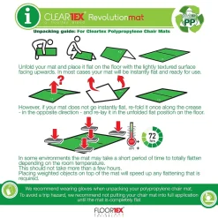 Floortex Revolutionmat Hard Floor Chair Mat, 35