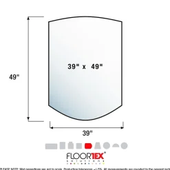 Floortex Ultimat Carpet Chair Mat, 39 x 49