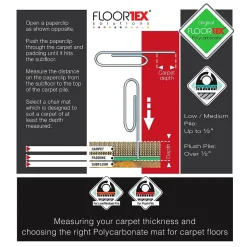 Floortex Ultimat Carpet Chair Mat, 30