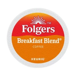 Folgers Breakfast Blend Coffee, Keurig K-Cup Pod, 96/Carton (000370677/6684CT)