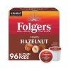 Folgers Toasty Hazelnut Coffee Keurig K-Cup Pods, Medium Roast, 96/Box (6109CT)