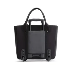 Francine Collection Florence Faux Leather Tote Bag, Black (FLORLRT-01)