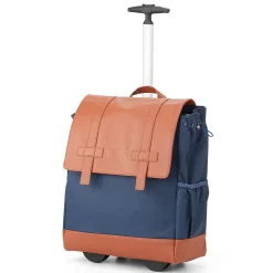 Francine Collections 15" Laptop Rolling Wheels Up Backpack, Navy (BKBUDGRL_SM-NVY)