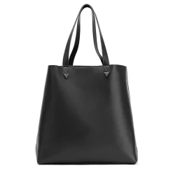 Francine Collections Made Easy Leather 15.6 Laptop Tote, Black (FCTBLKMADE)