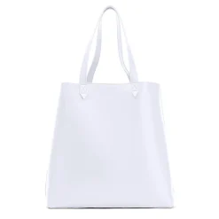 Francine Collections Made Easy Leather 15.6 Laptop Tote, White (FCTWHMADE)