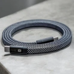 Function101 NEAT CABLE Magnetic USB-C Charging Cable, 4.9 ft., Silver (F101-LCSI5)